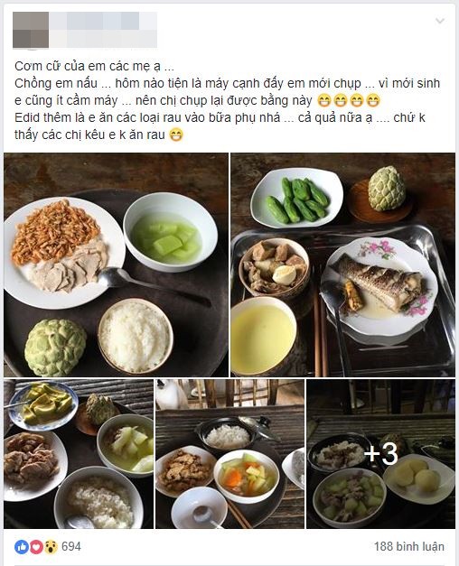 Tự hào khoe mâm cơm cữ ngon lành được chồng nấu, vợ trẻ bối rối khi cộng đồng mạng lại dành hết sự chú ý cho chi tiết này... Tự hào khoe mâm cơm cữ ngon lành được chồng nấu, vợ trẻ bối rối khi cộng đồng mạng lại dành hết sự chú ý cho chi tiết này...