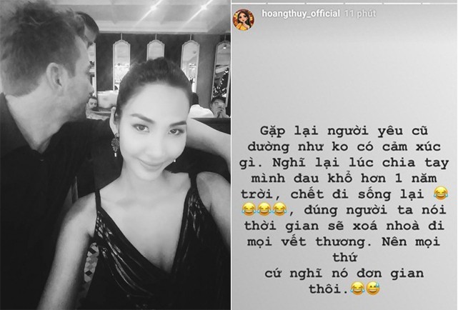 Từng chết đi sống lại sau khi chia tay bạn trai Tây, Hoàng Thùy phản ứng thế nào khi gặp lại tình cũ?