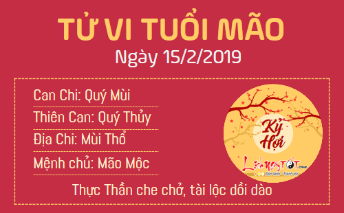 Tử vi thứ 6 ngày 15/2/2019 của 12 con giáp: Mão được Thực Thần che chở, Tý nóng giận mất khôn