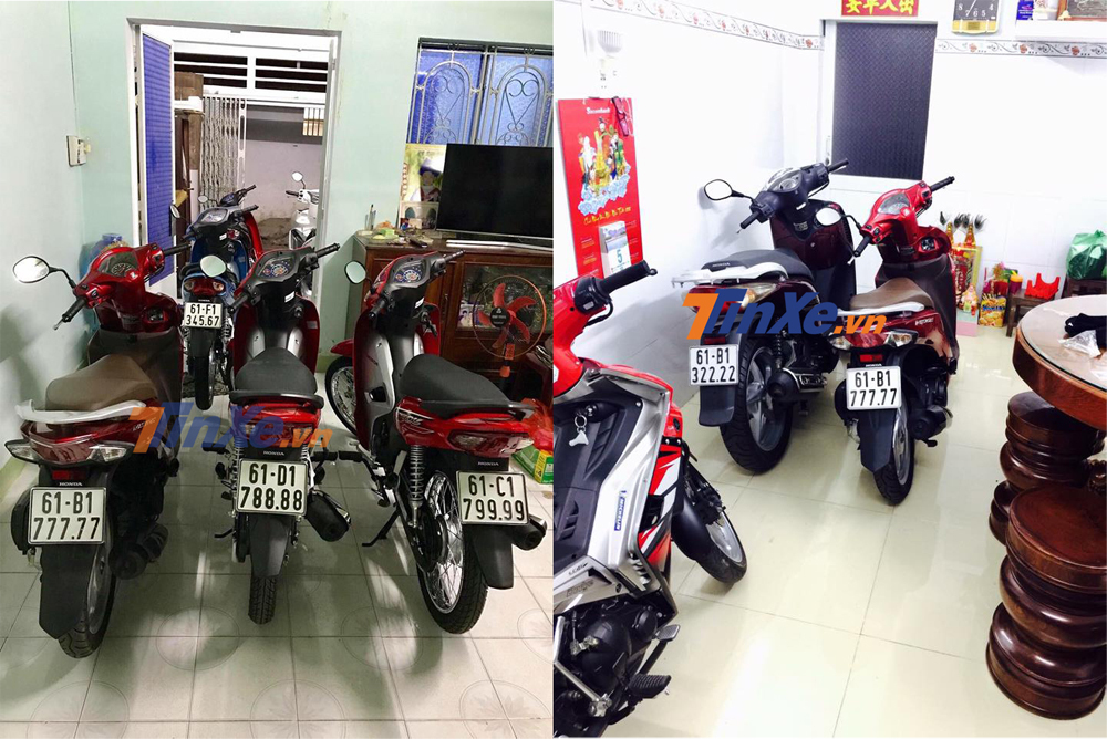 Xe máy rẻ đeo biển khủng, đẳng cấp dân chơi Hai Lúa