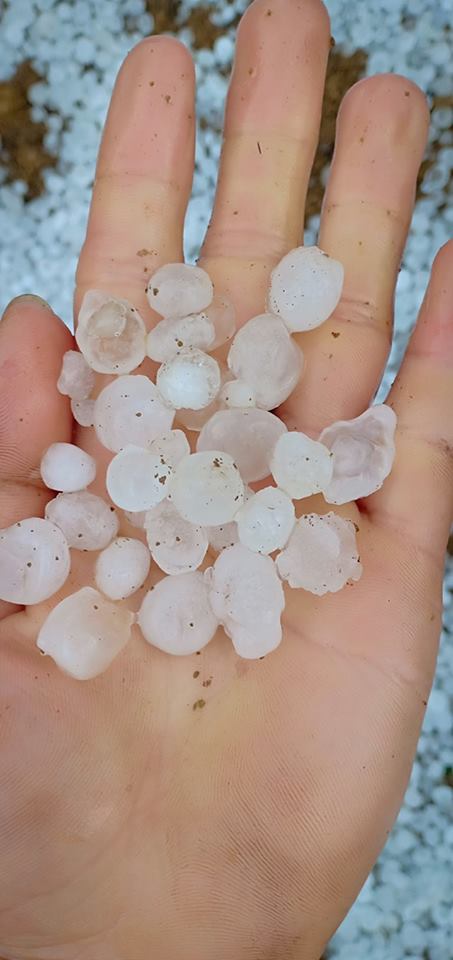 Mưa đá lớn kéo dài làm nhà dân, rau màu thiệt hại