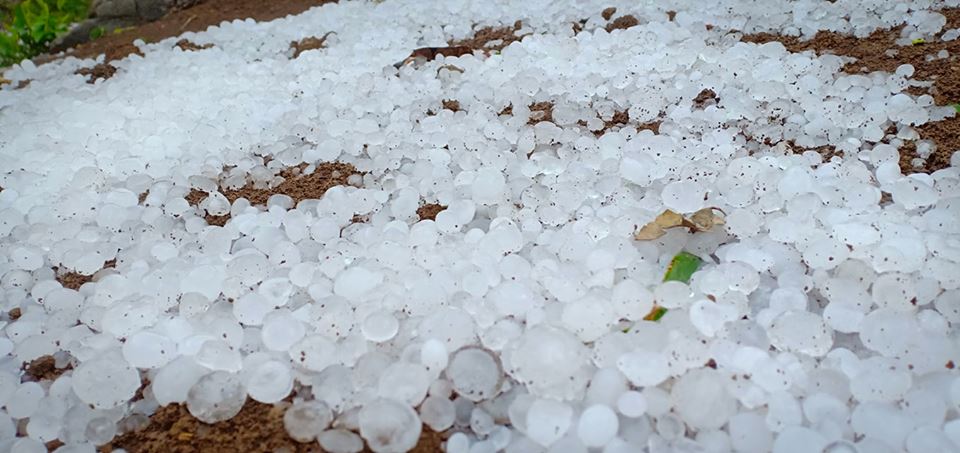 Mưa đá lớn kéo dài làm nhà dân, rau màu thiệt hại