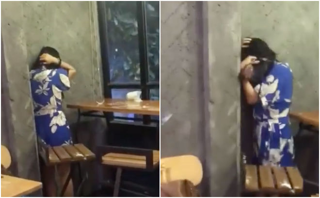 Bắt quả tang chồng ngoại tình, vợ bầu vượt mặt lao vào quán trà sữa đánh ghen: Tao suýt sảy thai vì mày đấy