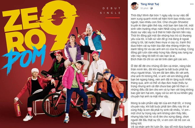 Ông bầu Tăng Nhật Tuệ lên tiếng về tin đồn gạ tình nam ca sĩ trẻ