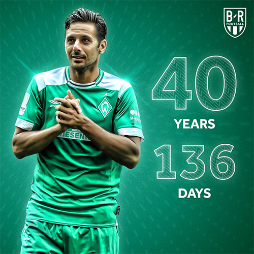 Pizarro lập kỷ lục cầu thủ lớn tuổi nhất ghi bàn tại Bundesliga