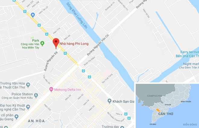 Xe biển xanh Hậu Giang qua Cần Thơ dự tiệc thôi nôi cháu bí thư huyện