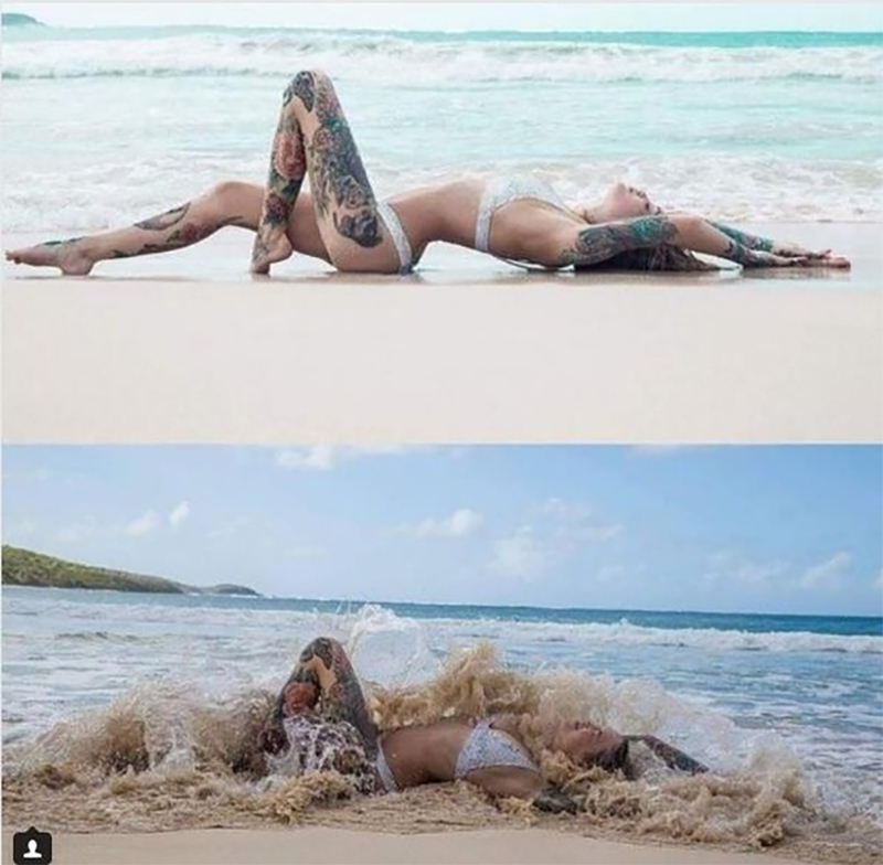 Chùm ảnh: Cười vỡ bụng với sự thật bất ngờ phía sau những bức ảnh đẹp lung linh đáng ghen tị của các thánh sống ảo