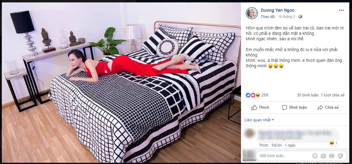 Dương Yến Ngọc bất ngờ thông báo đã chia tay người yêu mới chỉ sau 2 ngày công khai