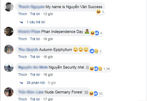 Dân mạng lại dậy sóng với trào lưu đổi tên từ tiếng Việt sang tiếng Anh theo phong cách word-by-word