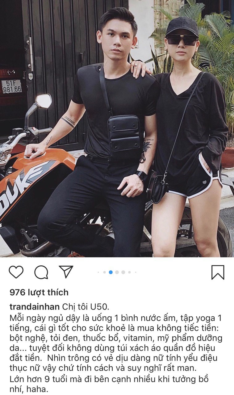 Cận cảnh nhan sắc trẻ trung, gợi cảm của chị gái Đại Nhân: U50 nhưng đi cùng lại tưởng bồ nhí