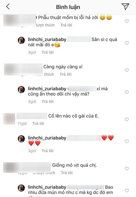 Bị chê mồm giống mỏ vịt, Linh Chi đáp trả cực gay gắt