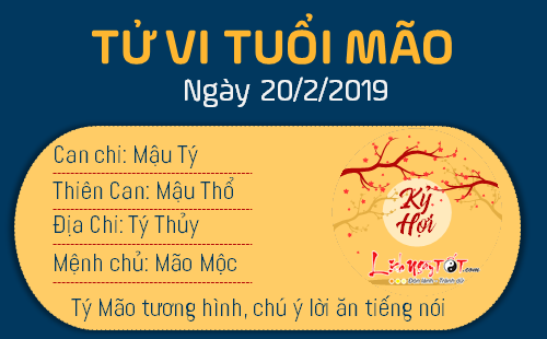 Tử vi thứ 4 ngày 20/2/2019 của 12 con giáp: Hợi gặp quý nhân, Dậu la cà, mất tập trung Tử vi thứ 4 ngày 20/2/2019 của 12 con giáp: Hợi gặp quý nhân, Dậu la cà, mất tập trung