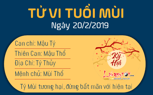 Tử vi thứ 4 ngày 20/2/2019 của 12 con giáp: Hợi gặp quý nhân, Dậu la cà, mất tập trung Tử vi thứ 4 ngày 20/2/2019 của 12 con giáp: Hợi gặp quý nhân, Dậu la cà, mất tập trung