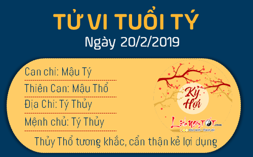 Tử vi thứ 4 ngày 20/2/2019 của 12 con giáp: Hợi gặp quý nhân, Dậu la cà, mất tập trung Tử vi thứ 4 ngày 20/2/2019 của 12 con giáp: Hợi gặp quý nhân, Dậu la cà, mất tập trung