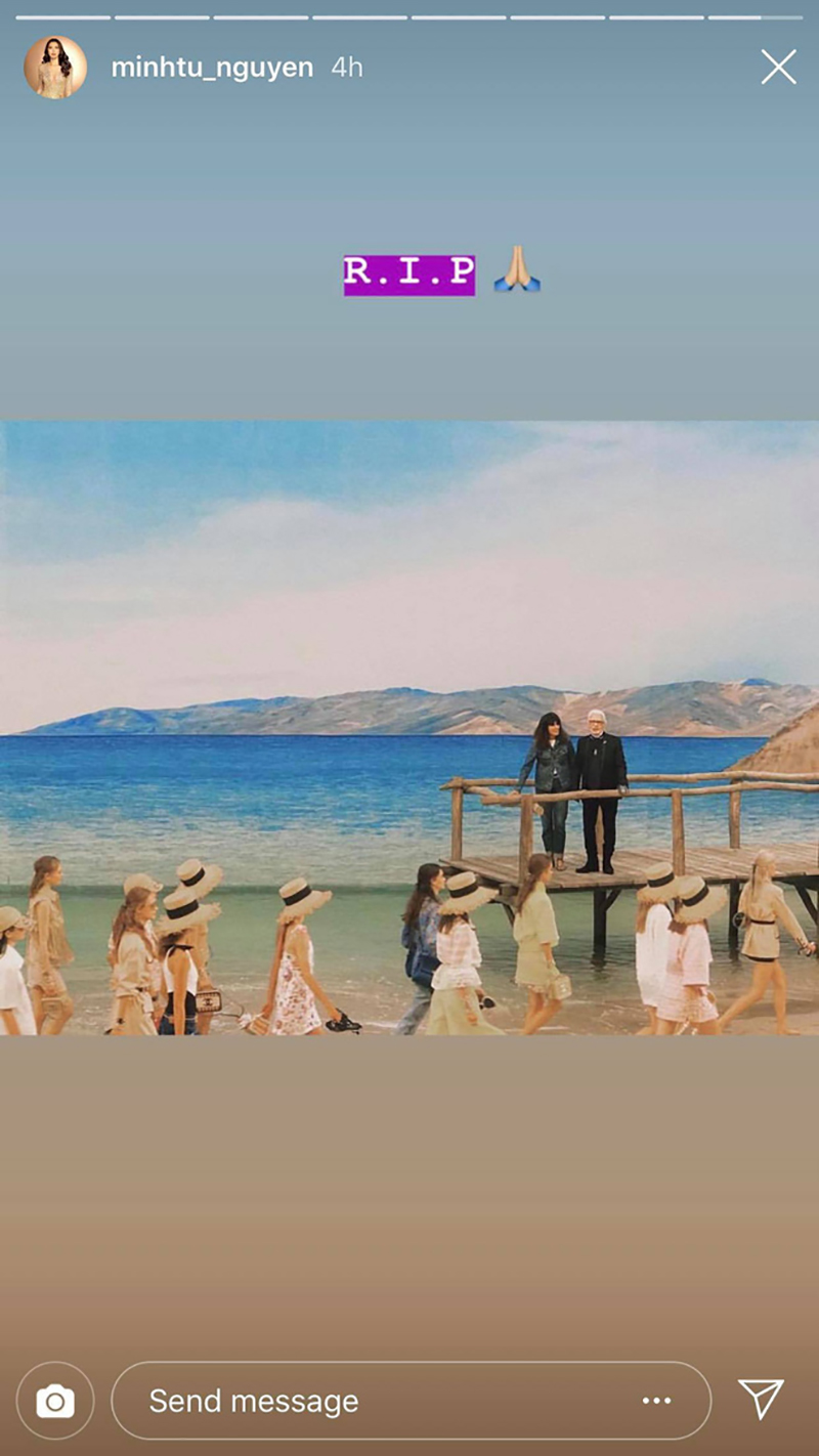 Hoa hậu Mai Phương Thuý, Á hậu Phương Nga và nhiều NTK, stylist thương tiếc trước sự ra đi của huyền thoại thời trang Karl Lagerfeld