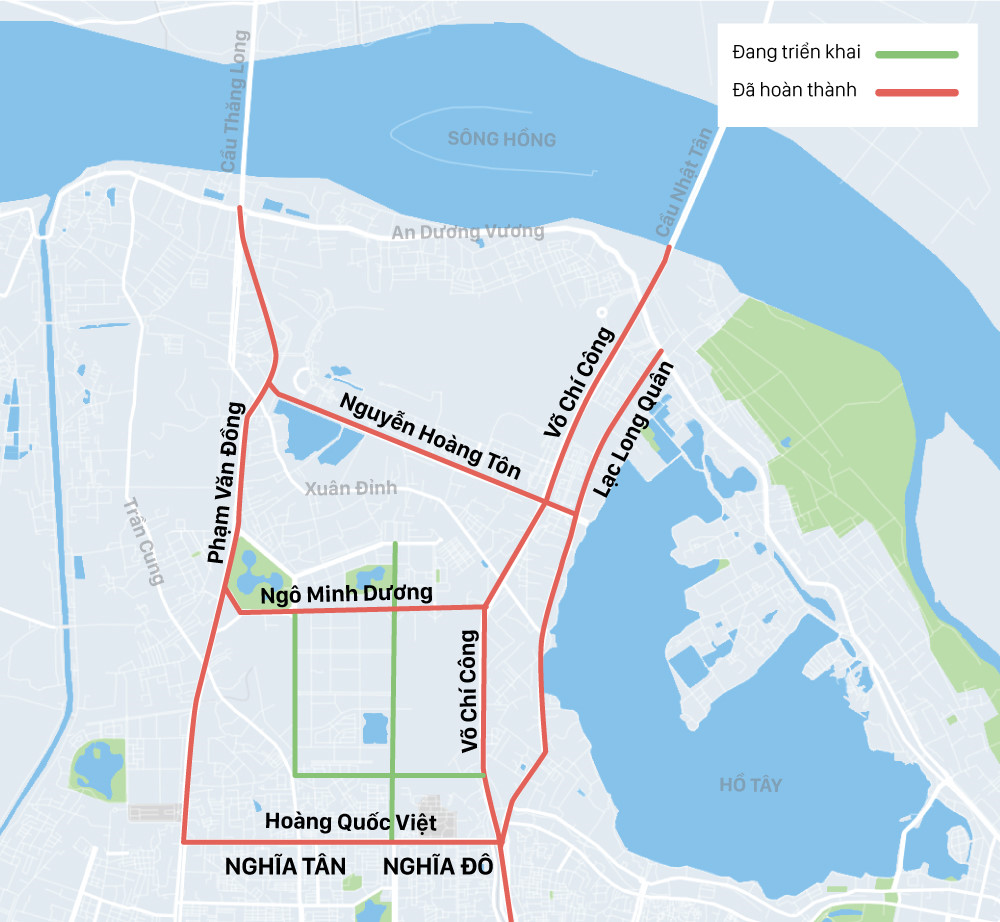 Đường mở đến đâu, chung cư cao tầng mọc đến đó ở tây Hồ Tây