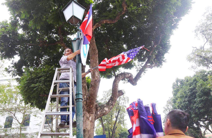 Hà Nội chỉnh trang đường phố trước hội nghị thượng đỉnh Mỹ-Triều