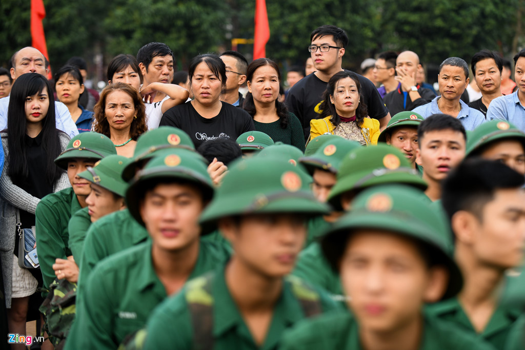 Những cung bậc cảm xúc ngày tân binh thủ đô lên đường nhập ngũ