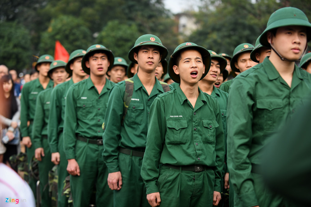 Những cung bậc cảm xúc ngày tân binh thủ đô lên đường nhập ngũ
