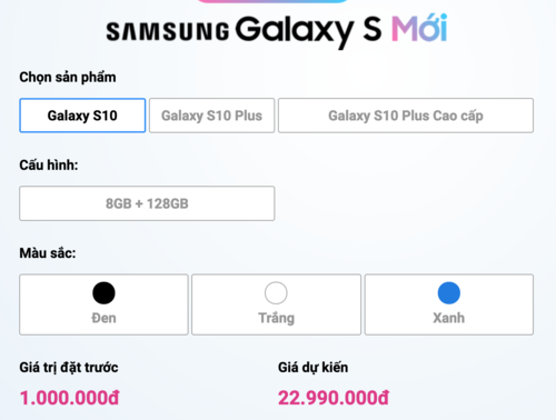 Samsung Galaxy S10 có giá từ 23 triệu đồng ở Việt Nam