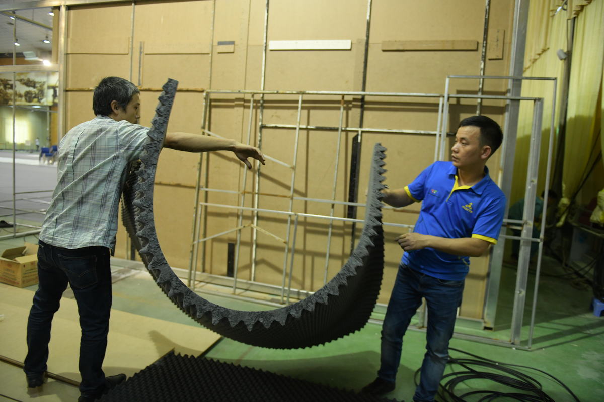 Trung tâm báo chí quốc tế gấp rút hoàn thiện trước Hội nghị Mỹ - Triều