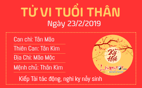 Tử vi thứ 7 ngày 23/2/2019 của 12 con giáp: Dần thăng quan tiến chức, Thân bị Kiếp Tài làm mất bình tĩnh