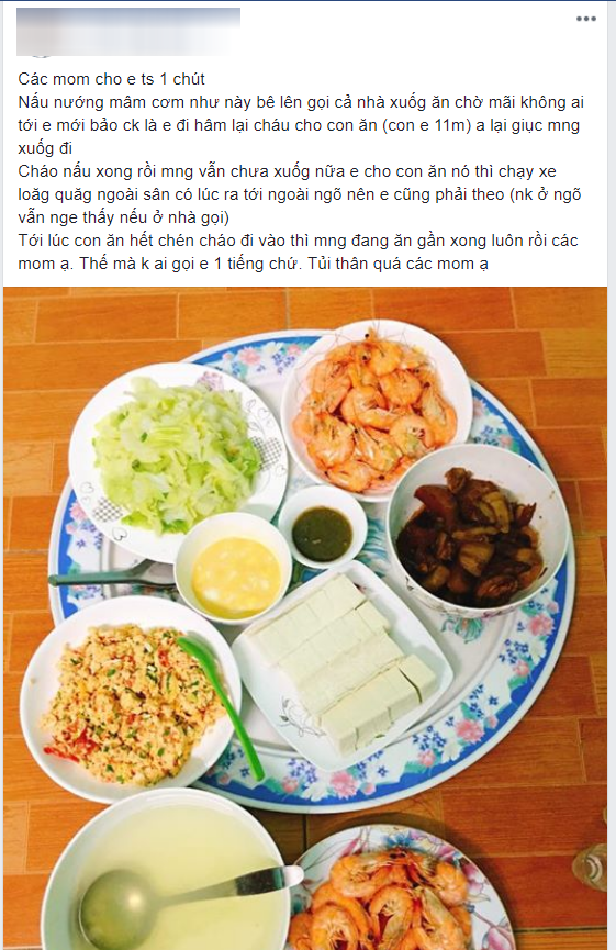 Bỏ công cả buổi ra nấu nướng mà lúc ăn không ai gọi, mẹ trẻ uất ức đăng đàn chờ tư vấn