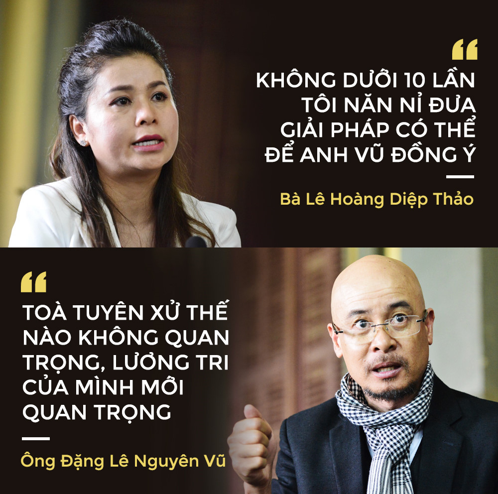 Những tranh cãi gay gắt của vợ chồng ông Vũ tại phiên tòa ly hôn