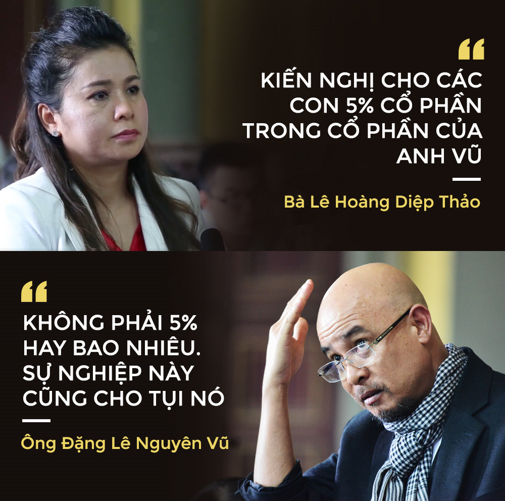 Những tranh cãi gay gắt của vợ chồng ông Vũ tại phiên tòa ly hôn