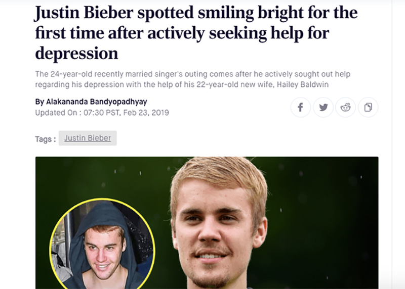 Khi tình cũ khiến cả thế giới xôn xao vì tin hẹn hò Zac, hình ảnh Justin Bieber cười tươi rói cũng đang gây bão mạng