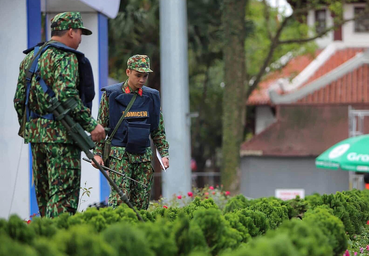 Công an, quân đội bảo vệ an ninh cho hội nghị thượng đỉnh
