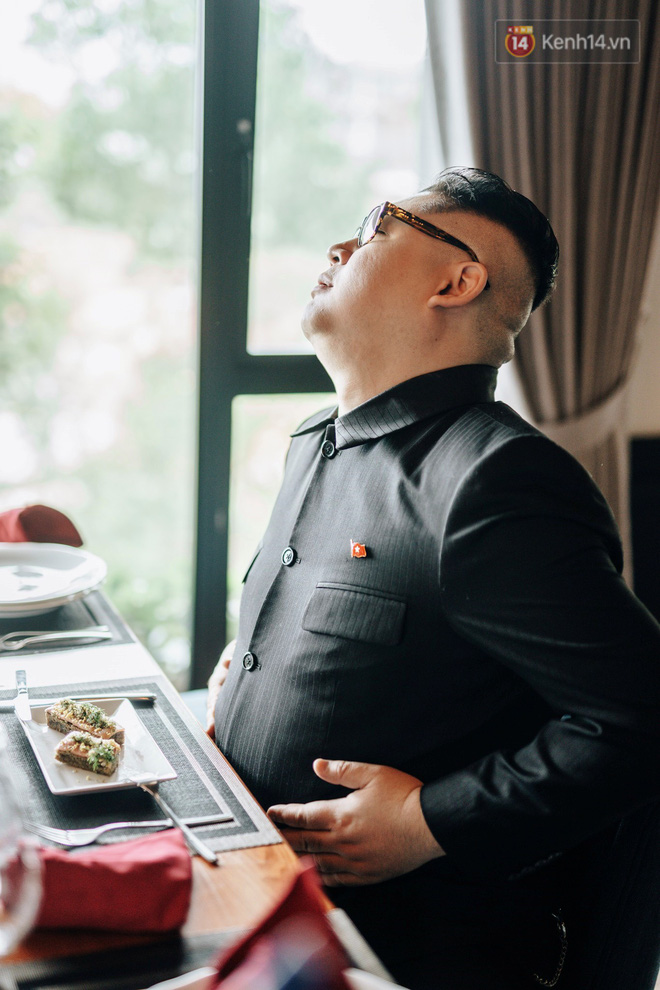 Bản sao Donald Trump và Kim Jong-un cùng nhau dùng bữa trưa tại một nhà hàng ở Hà Nội