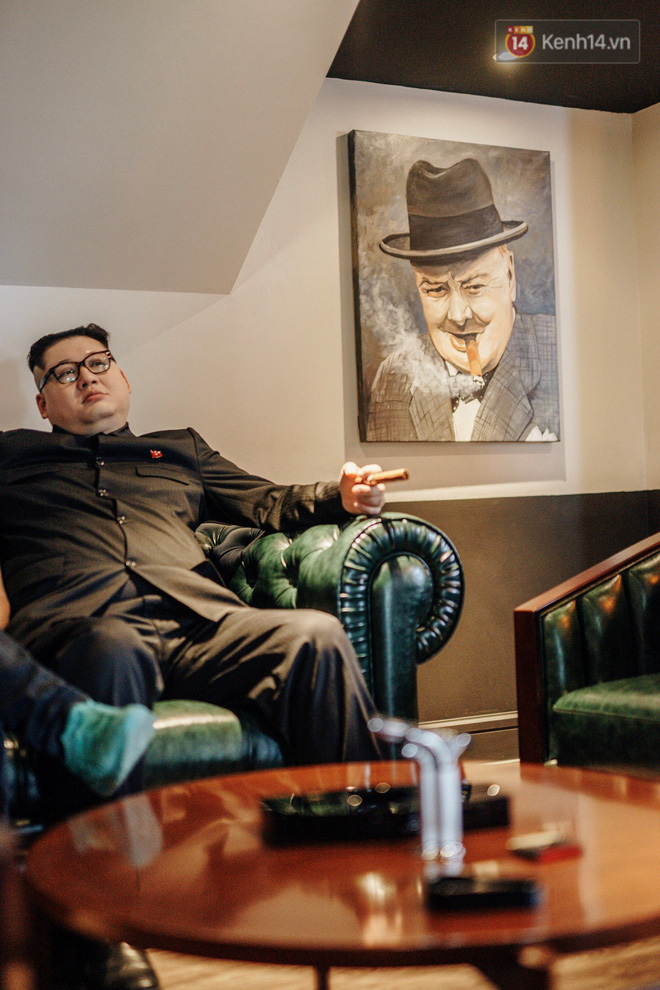 Bản sao Donald Trump và Kim Jong-un cùng nhau dùng bữa trưa tại một nhà hàng ở Hà Nội