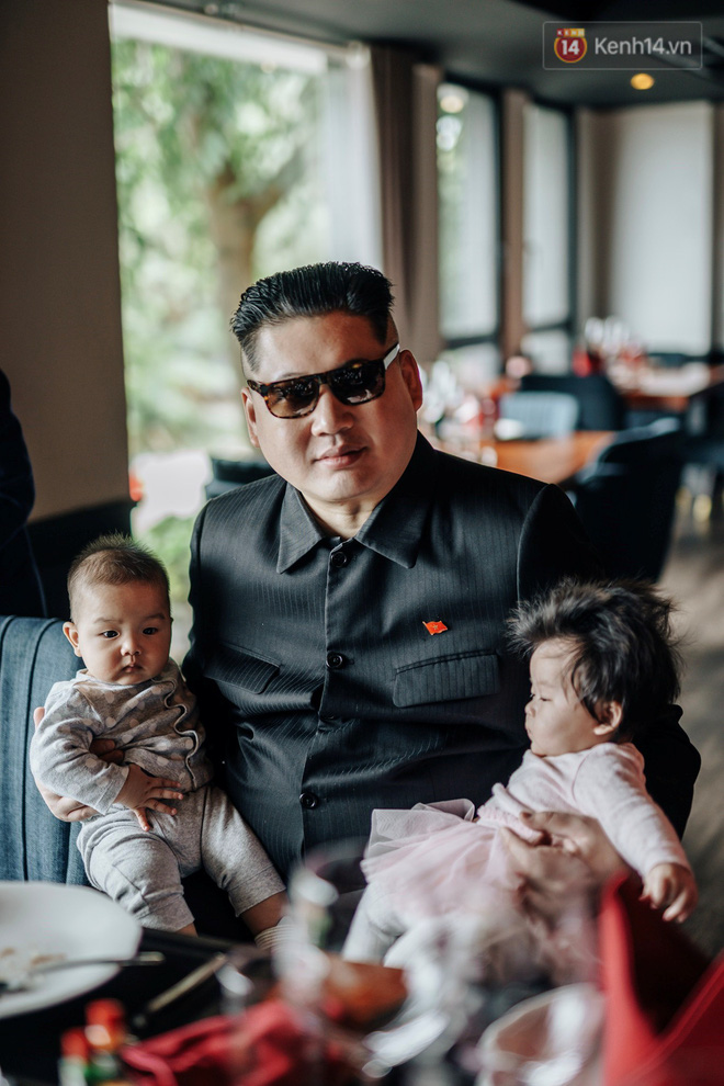 Bản sao Donald Trump và Kim Jong-un cùng nhau dùng bữa trưa tại một nhà hàng ở Hà Nội