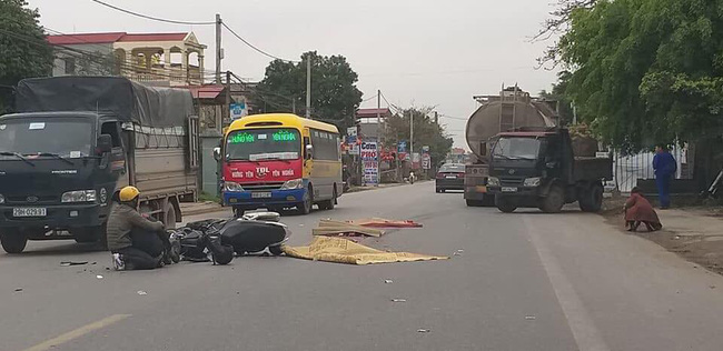 Hưng Yên: Nam thanh niên bất lực nhìn người thân văng xuống đường bị xe bồn cán tử vong