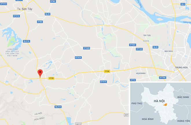 Xe đầu kéo chạy lùi, tông chết cô gái trên đại lộ Thăng Long