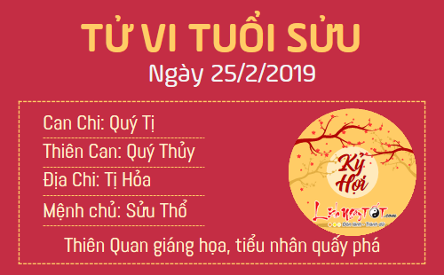 Tử vi thứ 2 ngày 25/2/2019 của 12 con giáp: Tuất tình duyên thắm sắc, Mùi bị tiểu nhân hãm hại