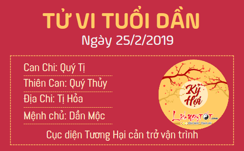 Tử vi thứ 2 ngày 25/2/2019 của 12 con giáp: Tuất tình duyên thắm sắc, Mùi bị tiểu nhân hãm hại