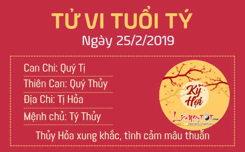 Tử vi thứ 2 ngày 25/2/2019 của 12 con giáp: Tuất tình duyên thắm sắc, Mùi bị tiểu nhân hãm hại