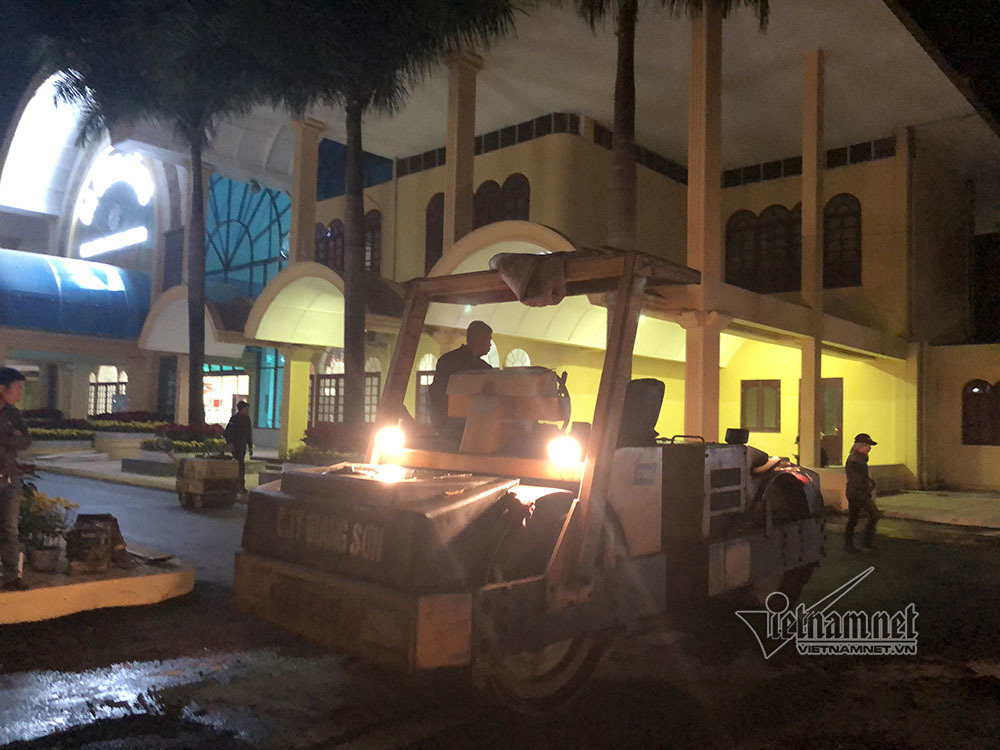 Video ảnh: Nâng cấp ga Đồng Đăng trong đêm, dưới cái rét 11 độ