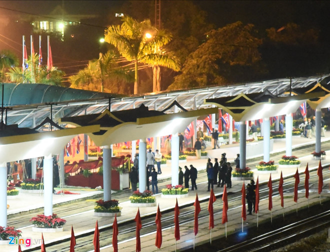 Ga Đồng Đăng trước giờ G đón ông Kim Jong Un