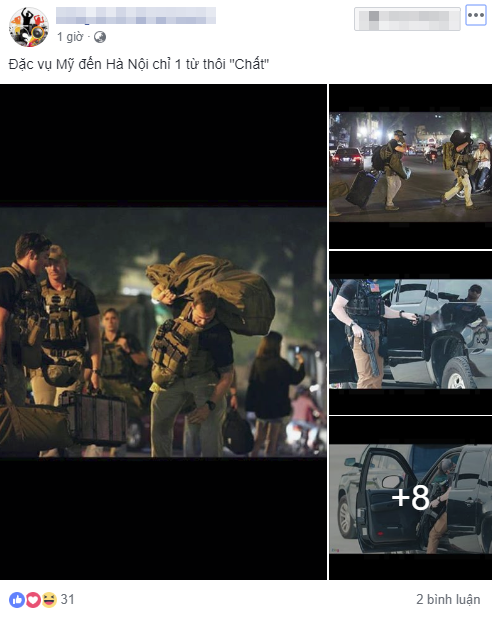 Trước thềm hội nghị thượng đỉnh Mỹ - Triều, dân mạng rần rần chia sẻ loạt ảnh mật vụ Mỹ đẹp trai với dàn vũ khí tối tân nhưng sự thật là...