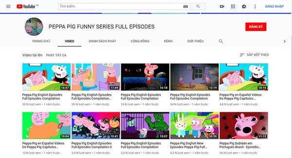 Phụ huynh bức xúc vì phim hoạt hình nổi tiếng dành cho trẻ em Peppa Pig bị biến tướng trên Youtube, chứa nội dung độc hại phản cảm