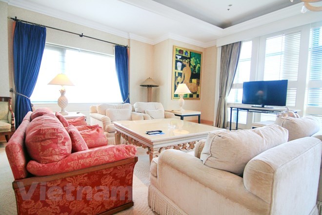 Ngất ngây phòng nghỉ sang trọng của các Tổng thống Mỹ từng đến Hà Nội