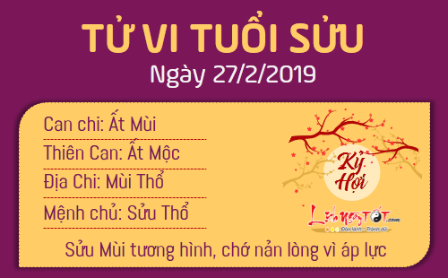 Tử vi thứ 4 ngày 27/2/2019 của 12 con giáp: Mùi bỗng nhiên trúng quả, Dậu cãi nhau với đồng nghiệp