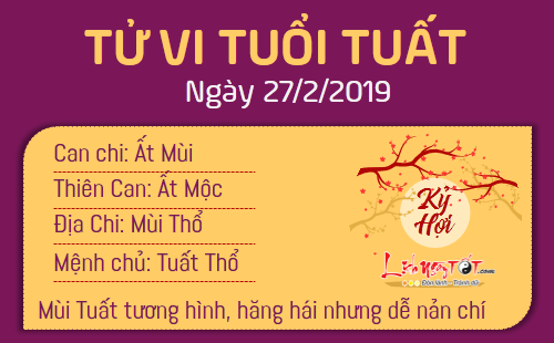 Tử vi thứ 4 ngày 27/2/2019 của 12 con giáp: Mùi bỗng nhiên trúng quả, Dậu cãi nhau với đồng nghiệp