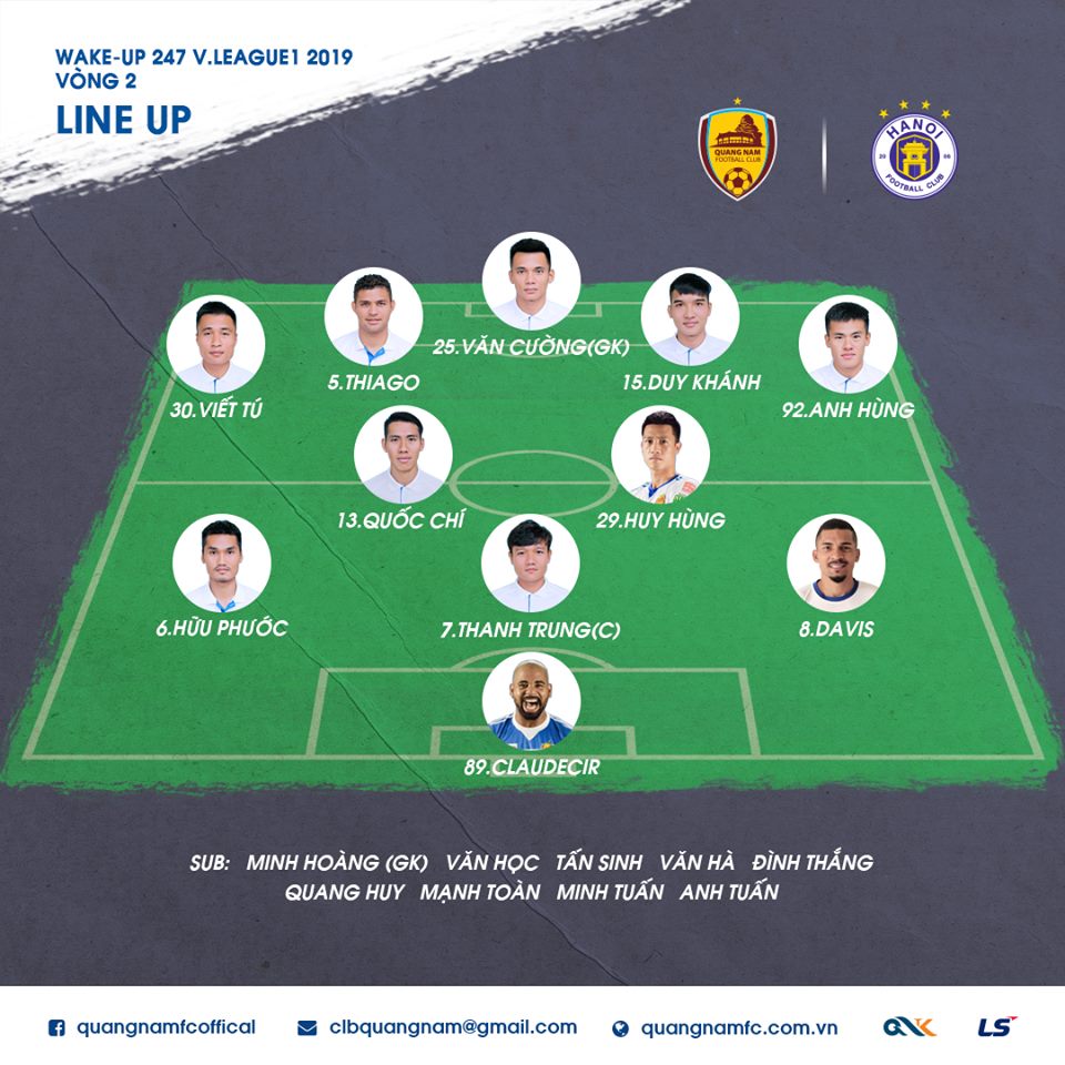 Hoàng Vũ Samson ghi bàn thắng muộn, Hà Nội FC chật vật rời sân Quảng Nam với 1 điểm