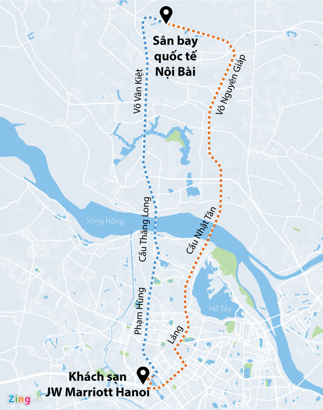 Tổng thống Trump cảm ơn Việt Nam sau khi đặt chân tới Hà Nội