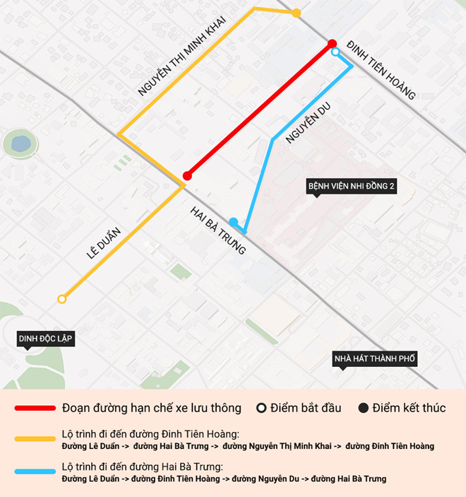 Cấm đường Lê Duẩn ở TP.HCM trong thời gian hội nghị Mỹ - Triều