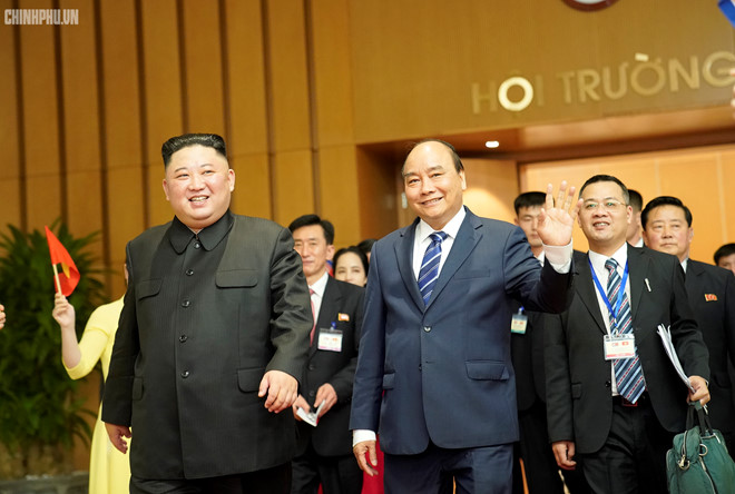 Tổng bí thư, Chủ tịch nước chủ trì tiệc chiêu đãi ông Kim Jong Un